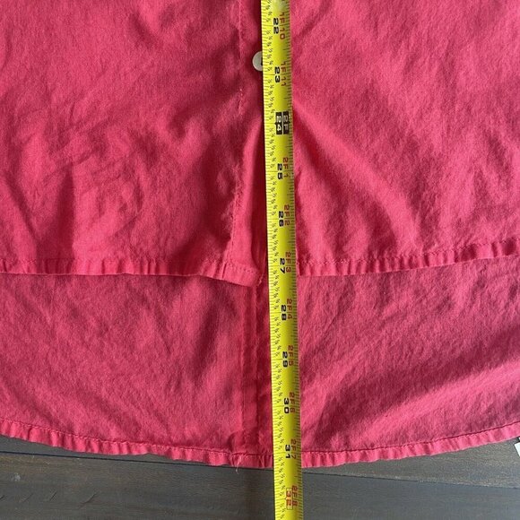 Natural Life Hot Pink Oversized Button-Down Collared Lagenlook Women Size M (Y5) - Picture 9 of 13